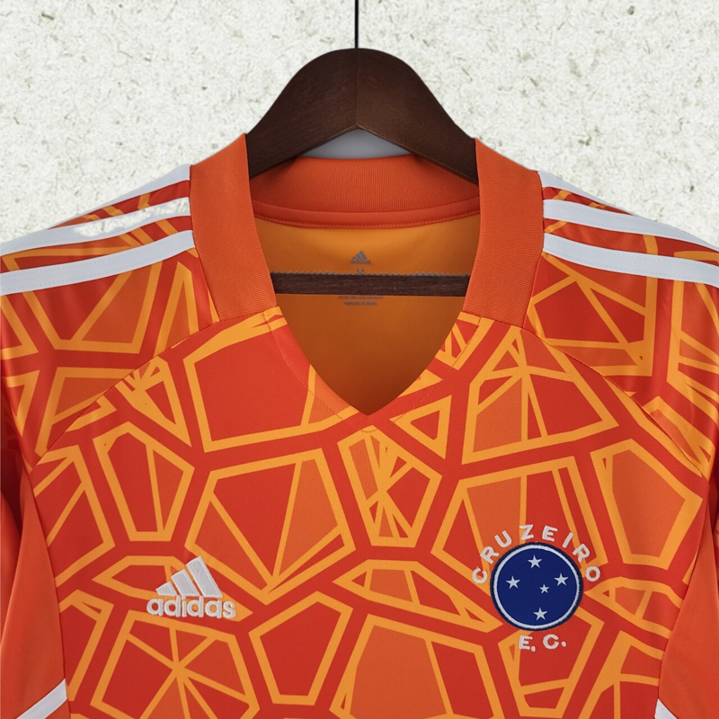 2223 Cruzeiro Goalkeeper Orange soccer jersey Camiseta de futebol mayupoo camisas de time