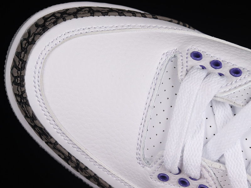 jordan 3 350 CT8532 105 AIR JORDAN 3 RETRO DARK IRIS WHITE BLACK DARK IRIS CEMENT GRE... BED7