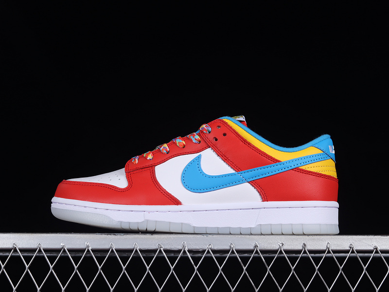 dunk 270 DH8009 600 DUNK LOW QS LEBRON JAMES FRUITY PEBBLES RED LASER BLUE WHITE UNISEX 36 47