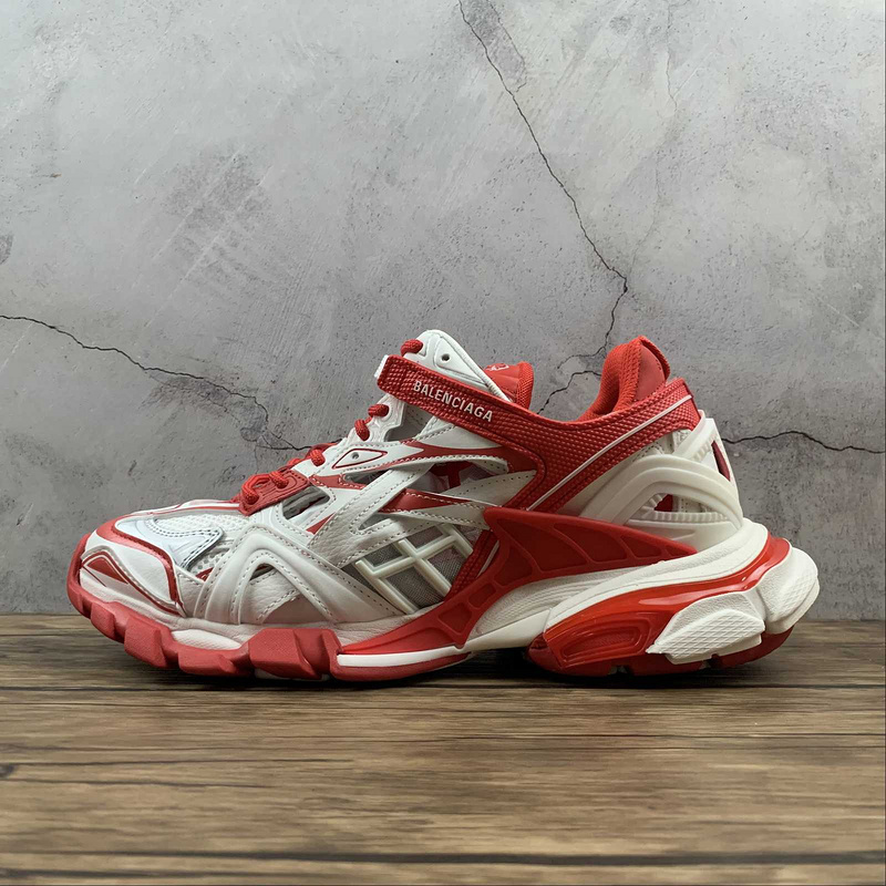BALENCIAGA TRACK 【750】[BA﹡LEN﹡CIAGA TRACK 2.0 SHOES WHITE∕WHITE∕RED]-[WOMAN︰35-39]-[MAN︰40-46]