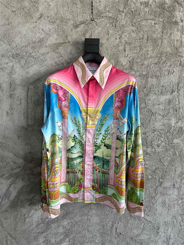 casablanca 11 CASABLANCA Silk Shirt Top Version 8F17