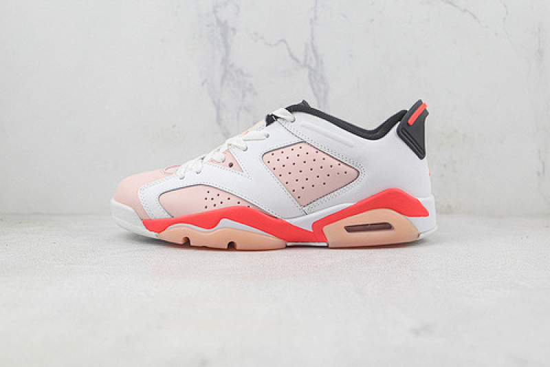 jordan 6 380 768878 102 AIR JORDAN 6 RETRO LOW GS ATMOSPHERE WHITE ATMOSPHERE INFRARED 23 ECD