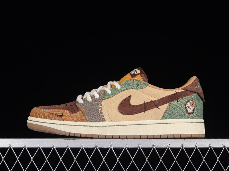 jordan 6 340 DZ7292 200 ZION WILLIAMSON AIR JORDAN 1 RETRO LOW VOODOO FLAX MUSLIN FAUNA BROWN