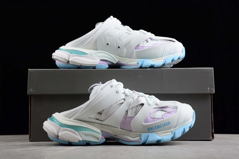 BALENCIAGA TRACK 【520】[W3DA79045]-[BA﹡LEN﹡CIAGA TESS S.GOMMA SNEAKER WHITE∕SKY BLUE∕PURPLE]-[W