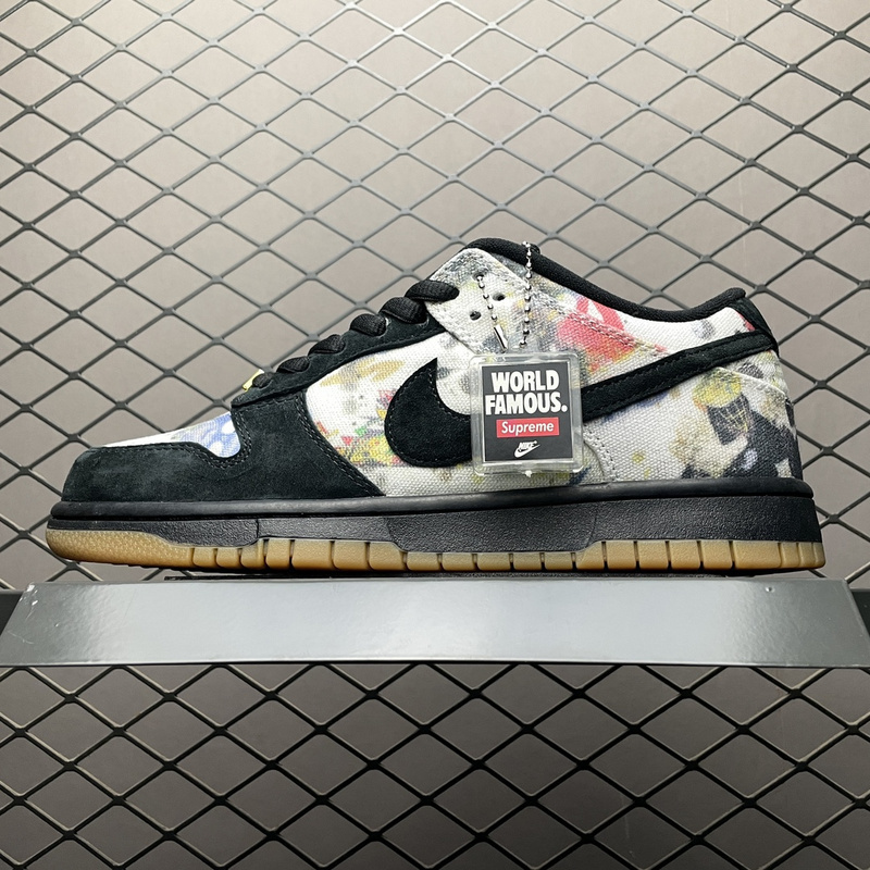 x nike shoes US 64 Supreme x Nike SB Dunk Low Rammellzee FD8778 001 Size 36 47.548D7