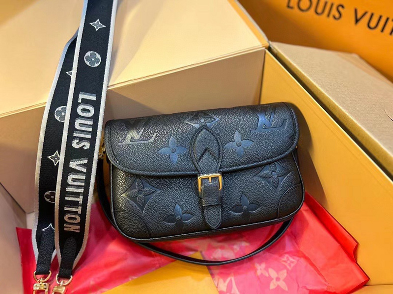 shoulder bag Lv diane bag black genuine leather bag942C