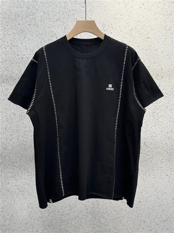 2024SS A﹡iri T Shirt Top Version(AC7C) amiri clothes