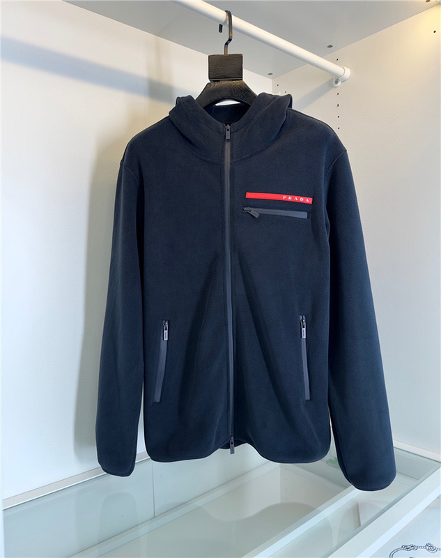 prada 180 P ADA Zipper Hoodie Top VersionA885