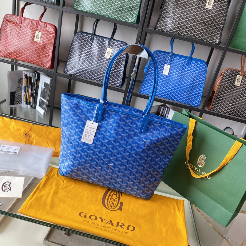 Light blue Goya zipper Artois dog tooth bag 5B0C