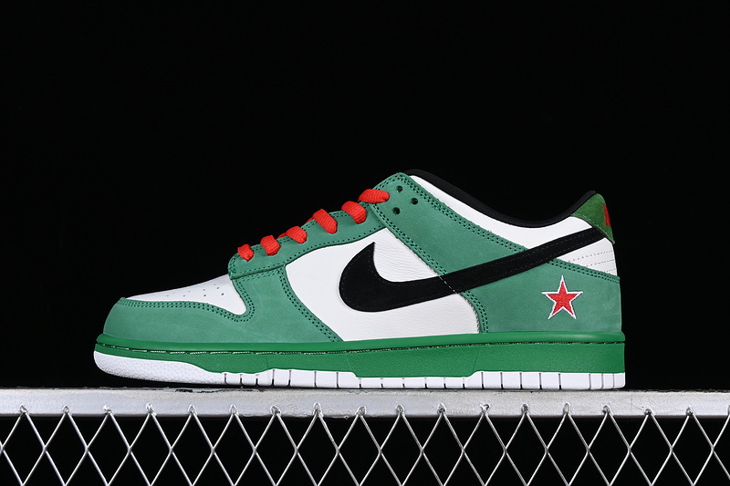 dunk 330 304292 302 DUNK LOW PRO SB HEINEKEN CLASSIC GREEN BLACK WHITE RED MAN 40 47.5 C32B