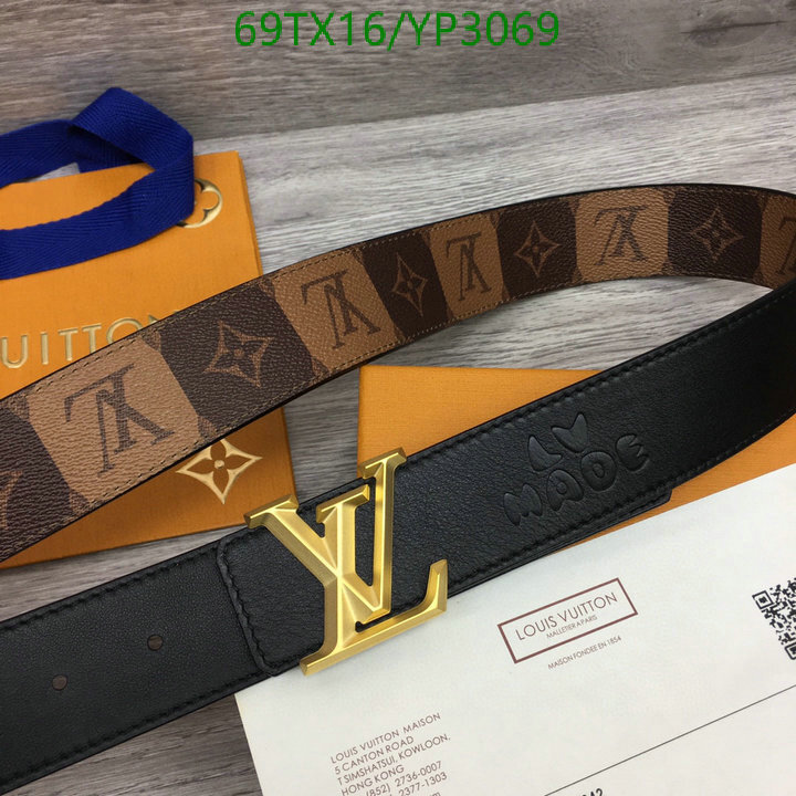 gucci belt Louis Vuitton Designer belts LV Code YP3069 69USD1EDE