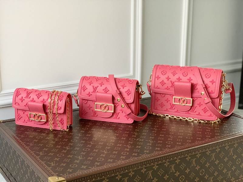 shoulder bag Lv Dauphine LV Rose Fluo shoulder bag for women 2022BE4D