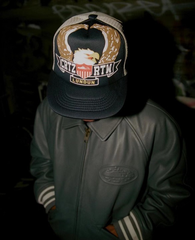 goat 65 Eagle Trucker Cap black44F2