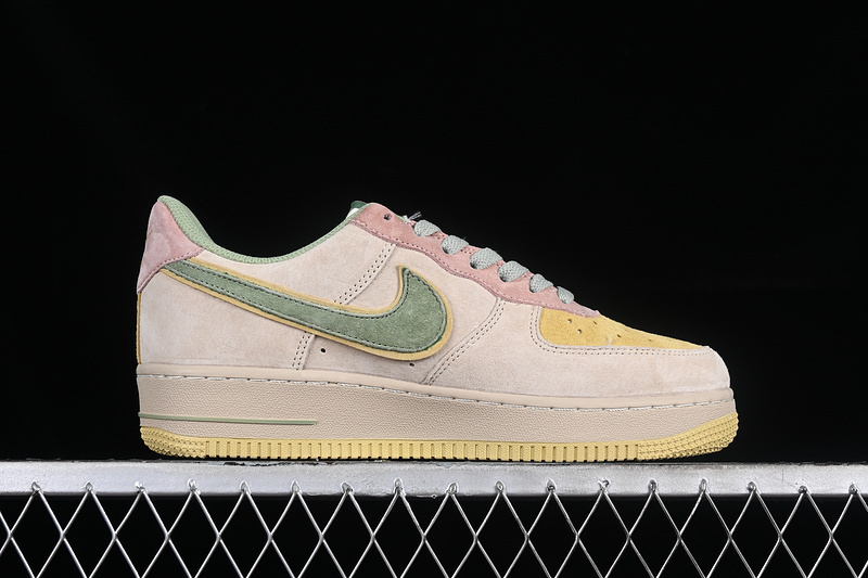 air force 1 340 CD1221 777 AIR FORCE 1 07 LOW PEACH GREY BROWN GREEN WOMAN 36 39 MAN 40 45 B5