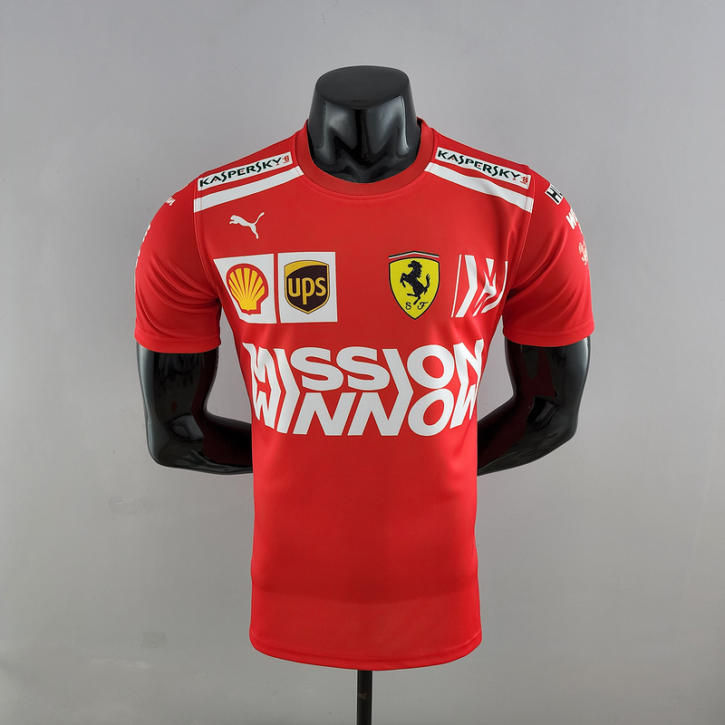 mercedes Ferrari 2022 F1 red shirt S 5XLE604