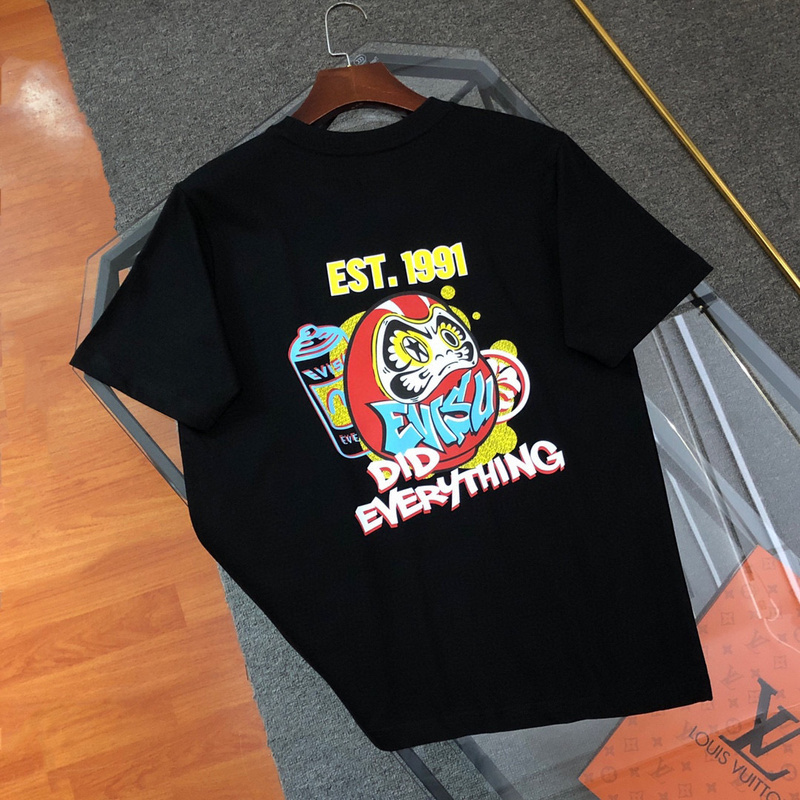 EVISU 1580）EVISU 福神 24新款 達摩不倒翁 字母 1991 海鷗 短袖 短T 潮流