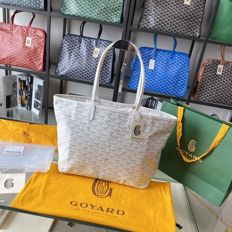 White Goya Zipper Artois Dog Teeth Bag F103