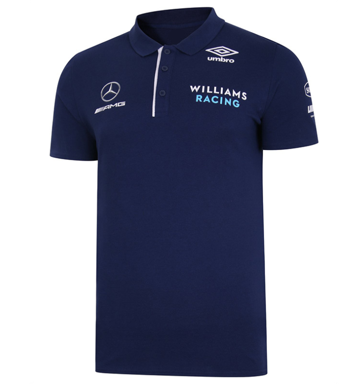 mercedes Williams team 2021 F1 blue polo6D09