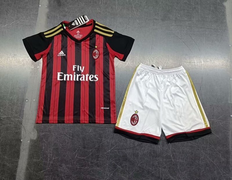 vintage ac milan 2013 home retro Kids Sets maglia calcio maillot football camisetas fut
