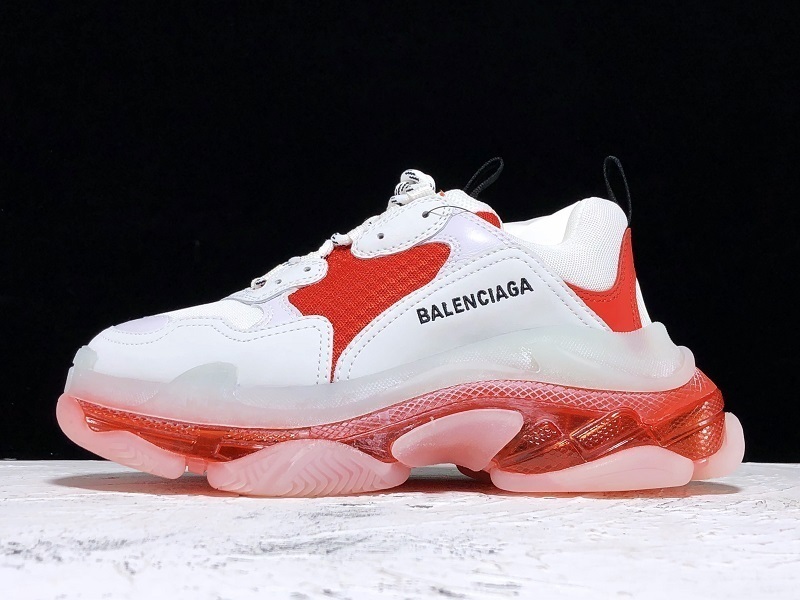 BALENCIAGA TRIPLE S [ECBL900258A]-[PLUS TRIPLE S SNEAKER DADSHOE WHITE∕RED]-[UNISEX︰35-45](03B