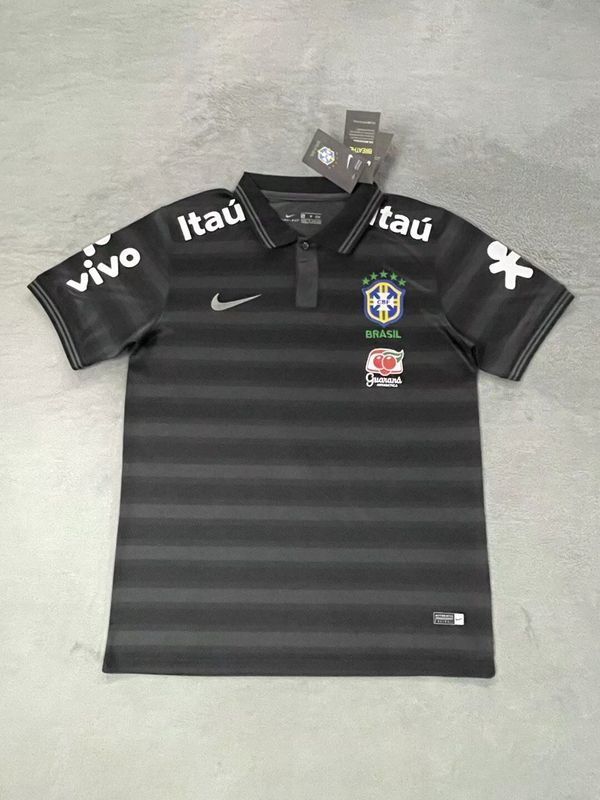 2223 Brazil black polo soccer jersey Camiseta de futebol maillot de camisas de time