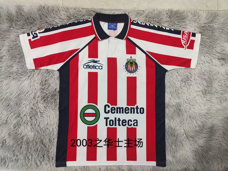 vintage Chivas retro Home soccer jersey 2003 maglia calcio maillot football camisetas f