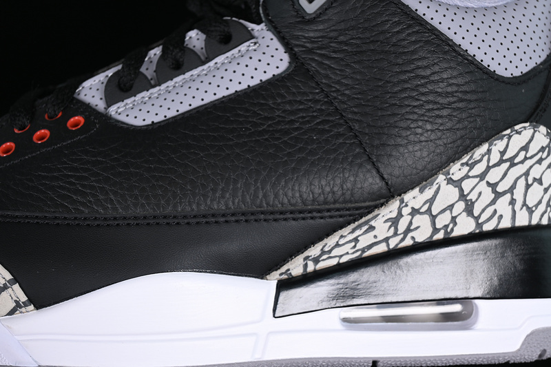 jordan 3 500 854262 001 AIR JORDAN 3 RETRO BLACK CEMENT 2018 WHITE BLACK GREY MAN 4... 2DB7
