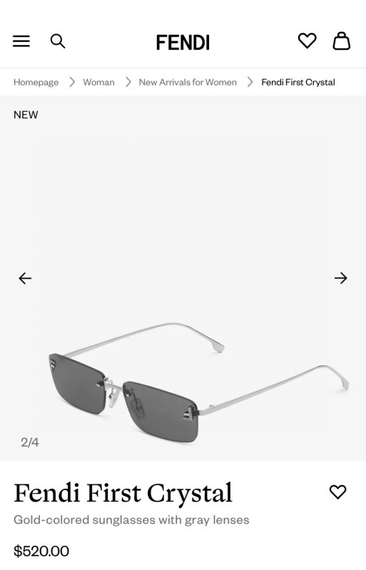 Fendi glasses -FENDI 0162B50D