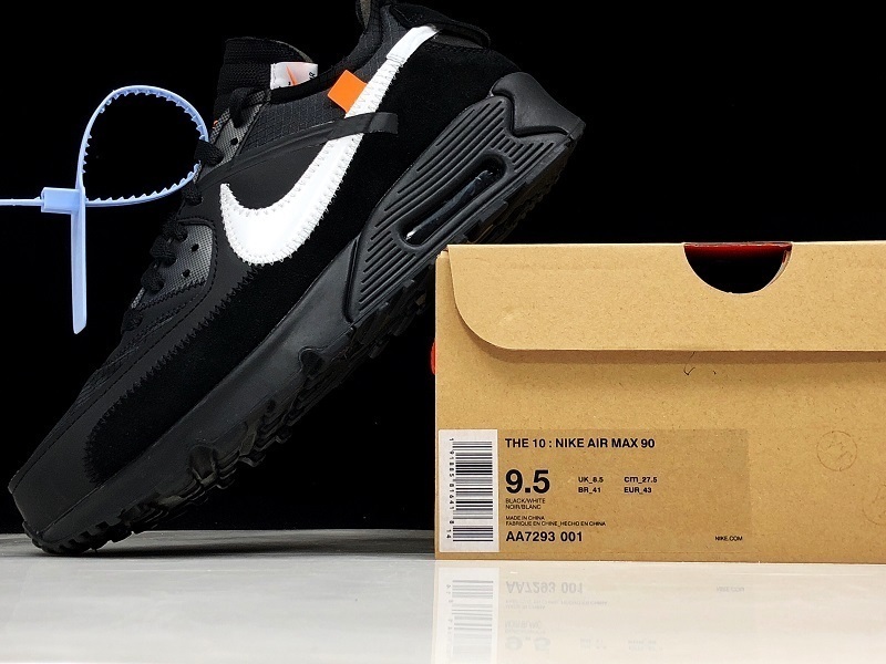 h12 【500】[AA7293-001]-[H12 AIR MAX 90 OFF-WHITE BLACK∕BLACK-CONE-WHITE]-[MAN︰39-46] 2264