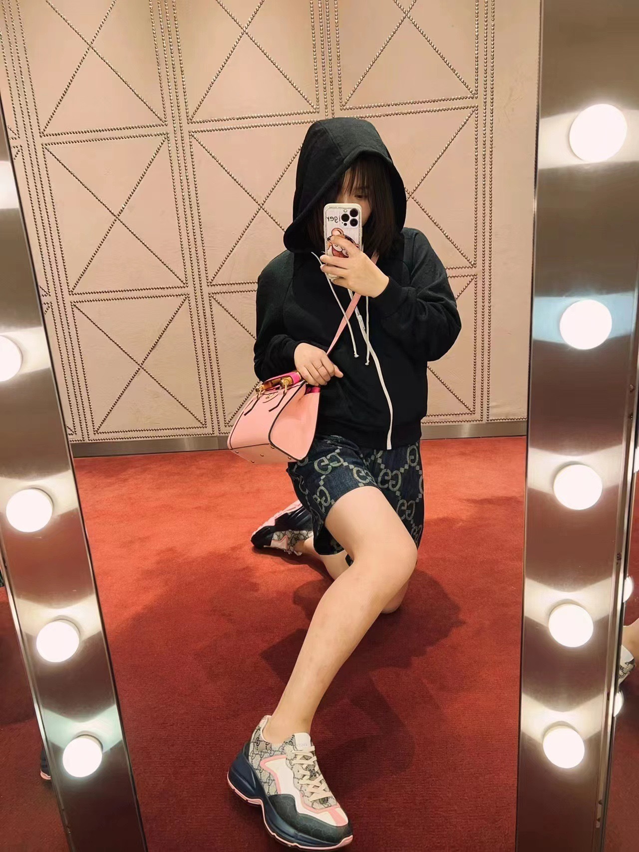 GUCCI SHOES Gucci GG Rhyton sneaker 692902(195usd)(578E)