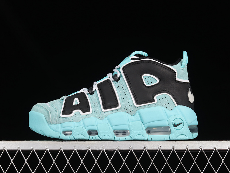 uptempo 360 CN8118 400 AIR MORE UPTEMPO 96 QS LIGHT AQUA BLACK WHITE WOMAN 36 39 MAN 40 46 B4