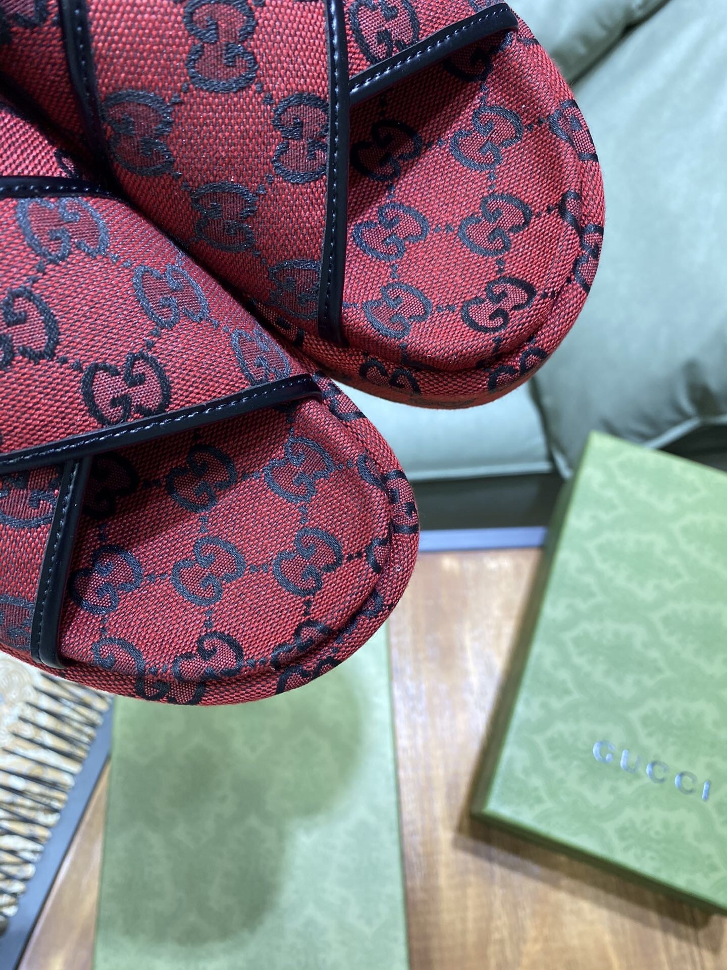 GUCCI SHOES Gucci GG Multicolor platform sandal 663666(130 usd)(0CA2)