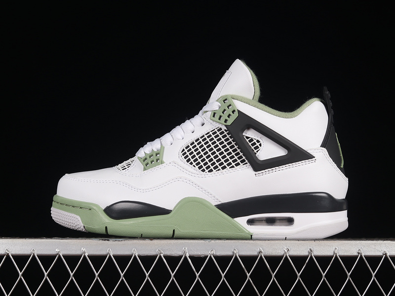 jordan 6 500 AQ9129 103 AIR JORDAN 4 RETRO SEAFOAM WHITE OIL GREEN DARK ASH NEUTRAL GREY WOMA