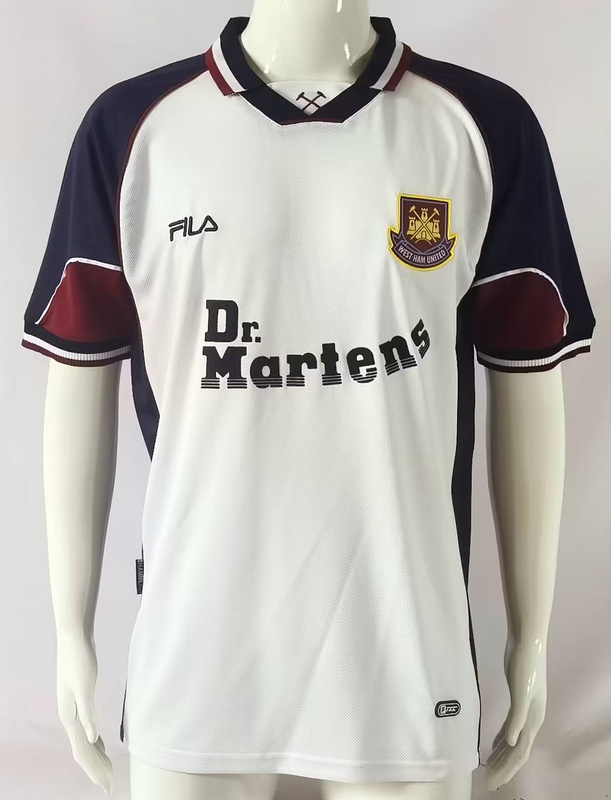vintage West Ham retro away jerseys maglia calcio maillot football camisetas futbol27E0