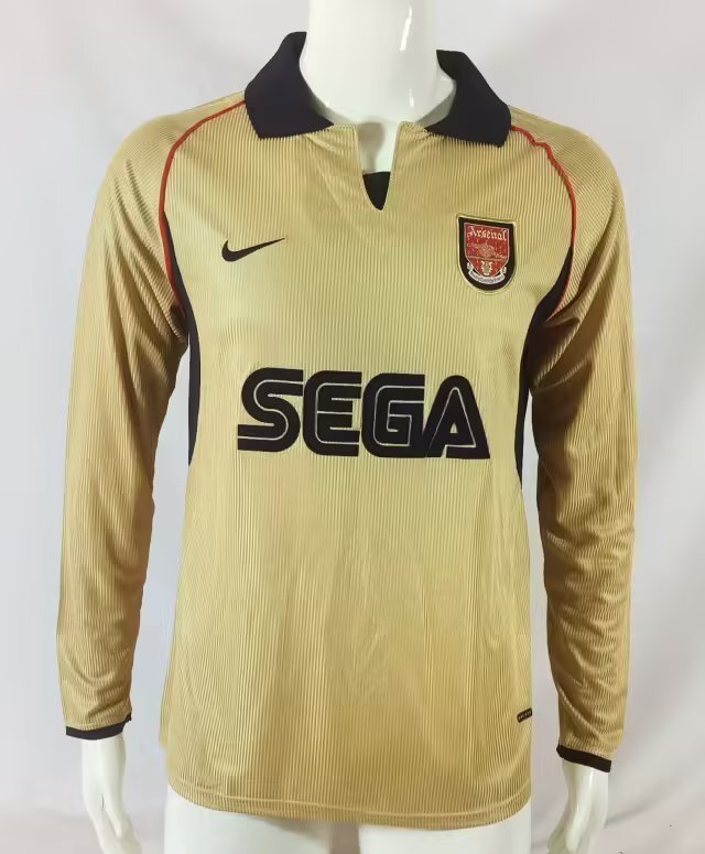 vintage ARSENAL LS RETRO JERSEYS 2001 02 maglia calcio maillot football camisetas futbo