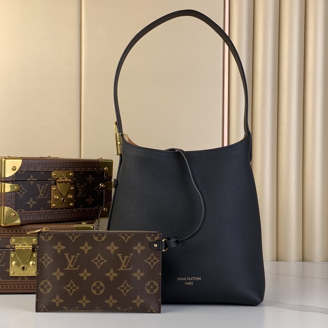 LV-Handbags M25354 Black (full leather inside and out)(043F)