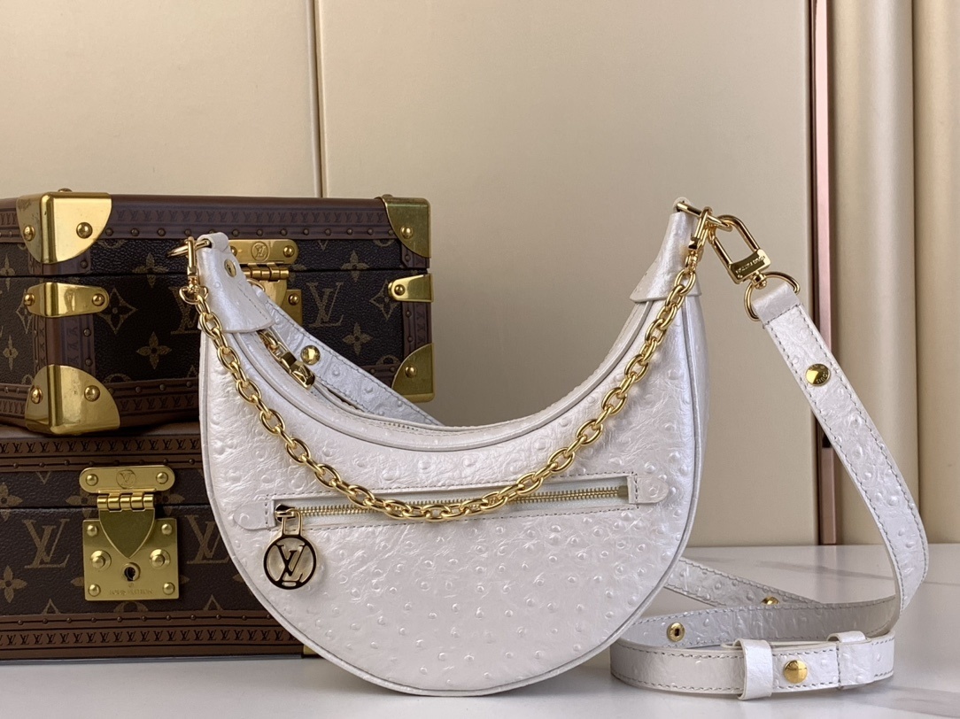LV-Handbags N85900 White (Ostrich)(7670)