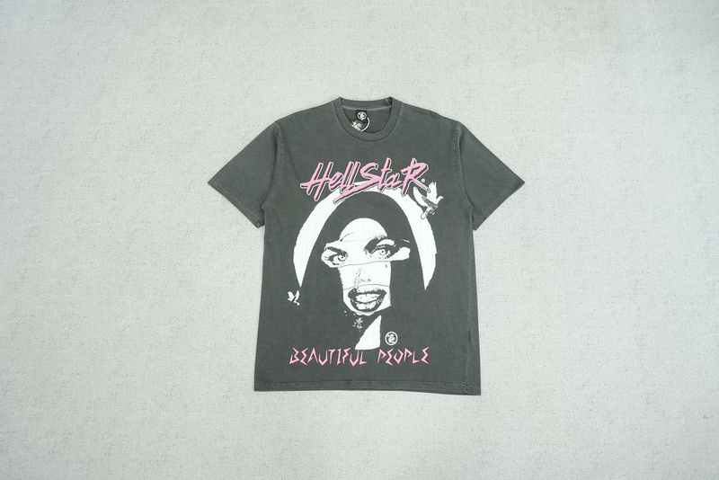 ￥98 Hellstar Beautiful tee(9279) hellstar