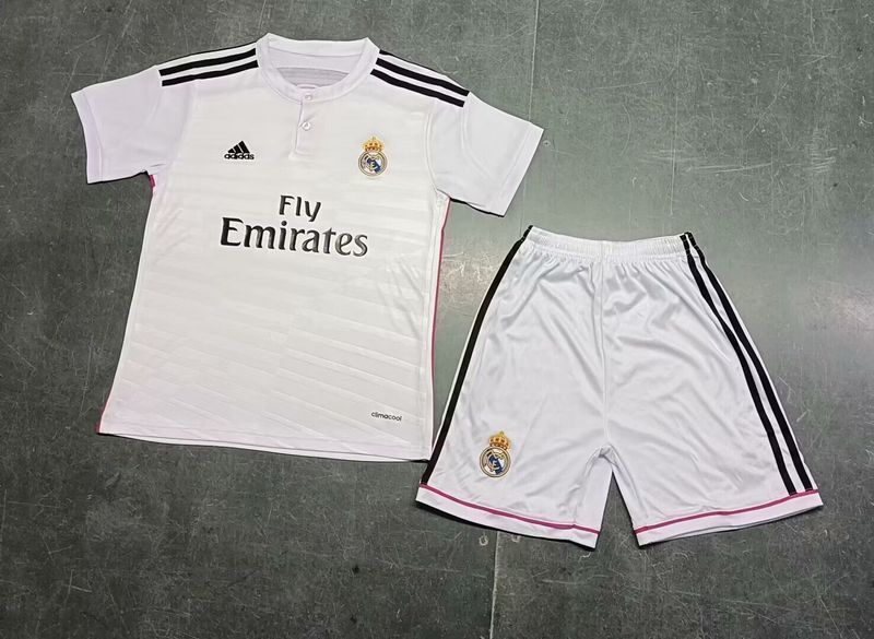 retro jersey Real madrid home retro Kids Sets 2014 15 maglia calcio maillot football ca