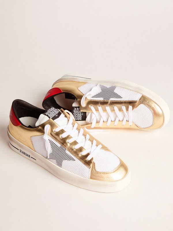 golden goose Women's Limited Edition Stardan sneakers with gold inserts(DAC0)