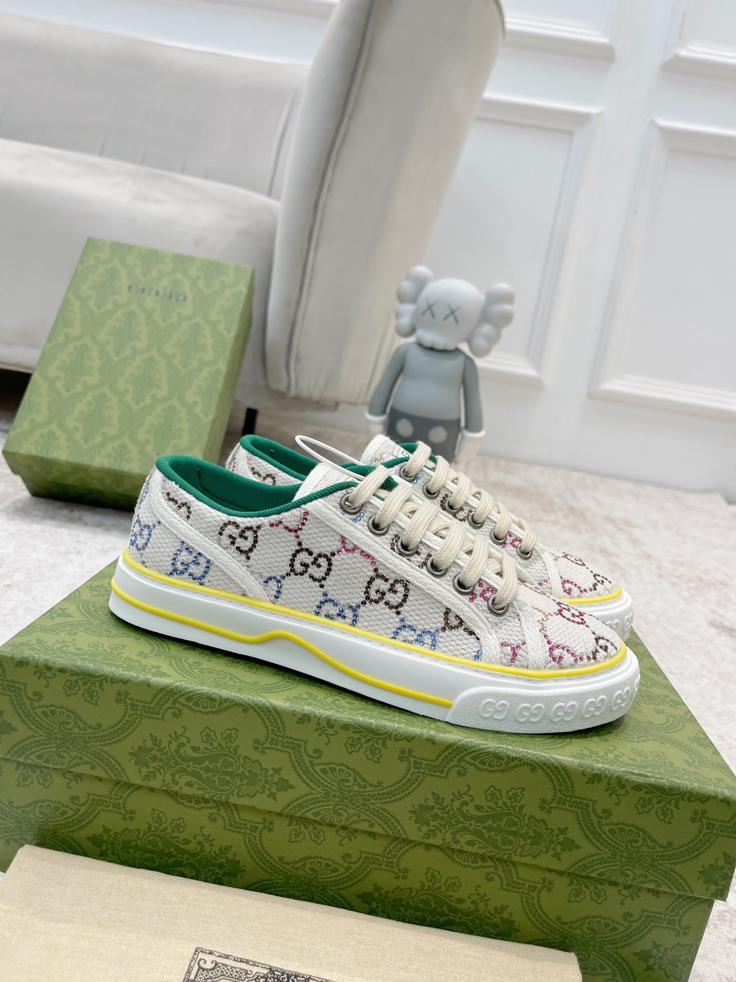 GUCCI SHOES Women's Gucci Tennis 1977 sneaker 732211(7028)