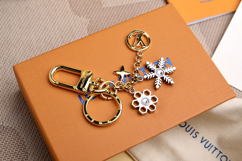 LV SNOWFLAKES BAG CHARM AND KEY HOLDER M80240(0B22)
