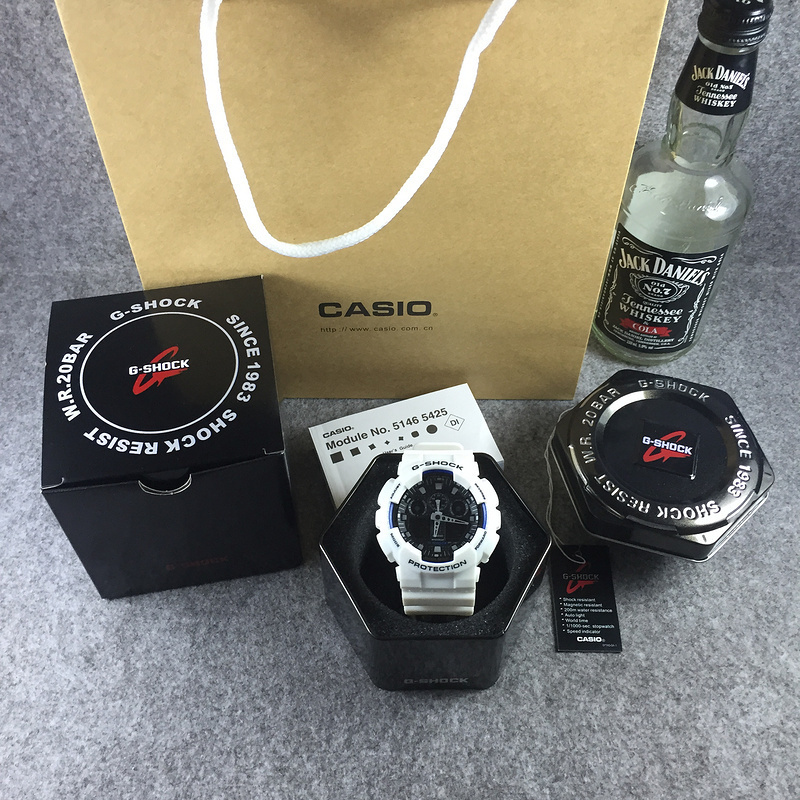 g shock original Casio G Shock Watch white and blue5DB4