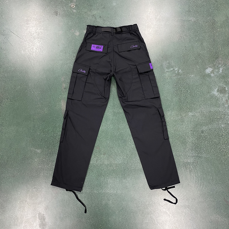 goat 280 Corteiz Black Purple Logo Cargo01A2