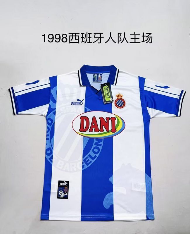 vintage Espanyol retro soccer jersey 1998 maglia calcio maillot football camisetas futb
