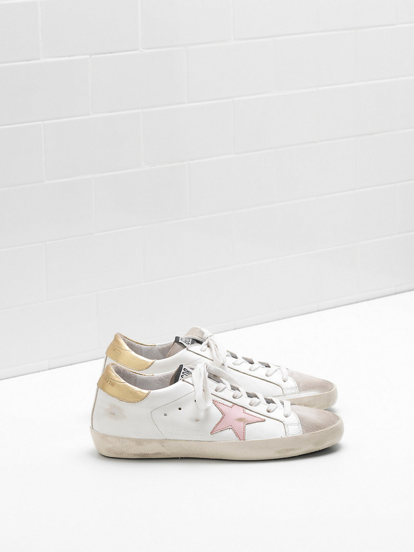 golden goose SUPERSTAR Sneakers G32WS590.E76 Upper in calf leather Star in leather Heel tab i