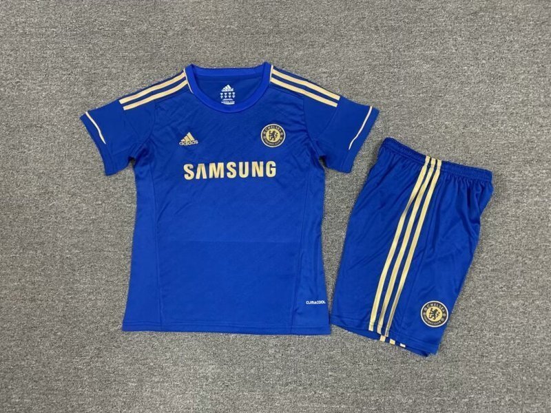 retro jersey Chelsea 2012 home retro Kids Sets maglia calcio maillot football camisetas