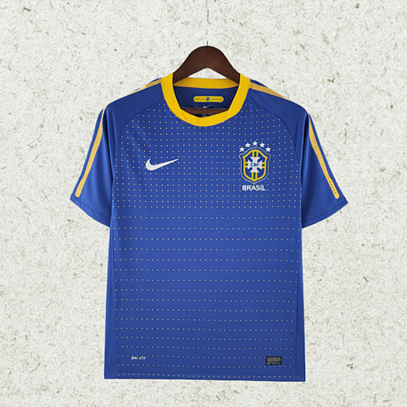 Retro 2010 Brazil away soccer jersey Camiseta de futebol maillot de camisas de time