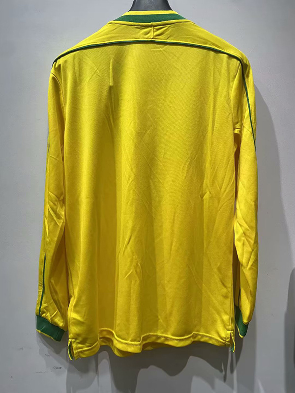 retro jersey Cheap Brazil LS retro soccer jerseys 1998 maglia calcio maillot football c