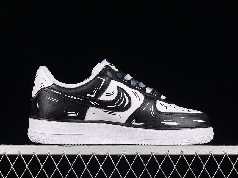 air force 1 340 CW2288 218 AIR FORCE 1 07 LOW BLACK WHITE WOMAN 36 39 MAN 40 45 B767